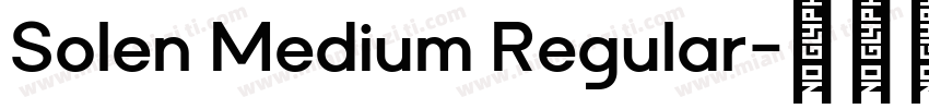Solen Medium Regular字体转换